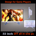 Pc gamer 32 inch desktop computer all in one,2016 new desktop pc gamer support intel i3 i5 i7,AIO gaming computer
